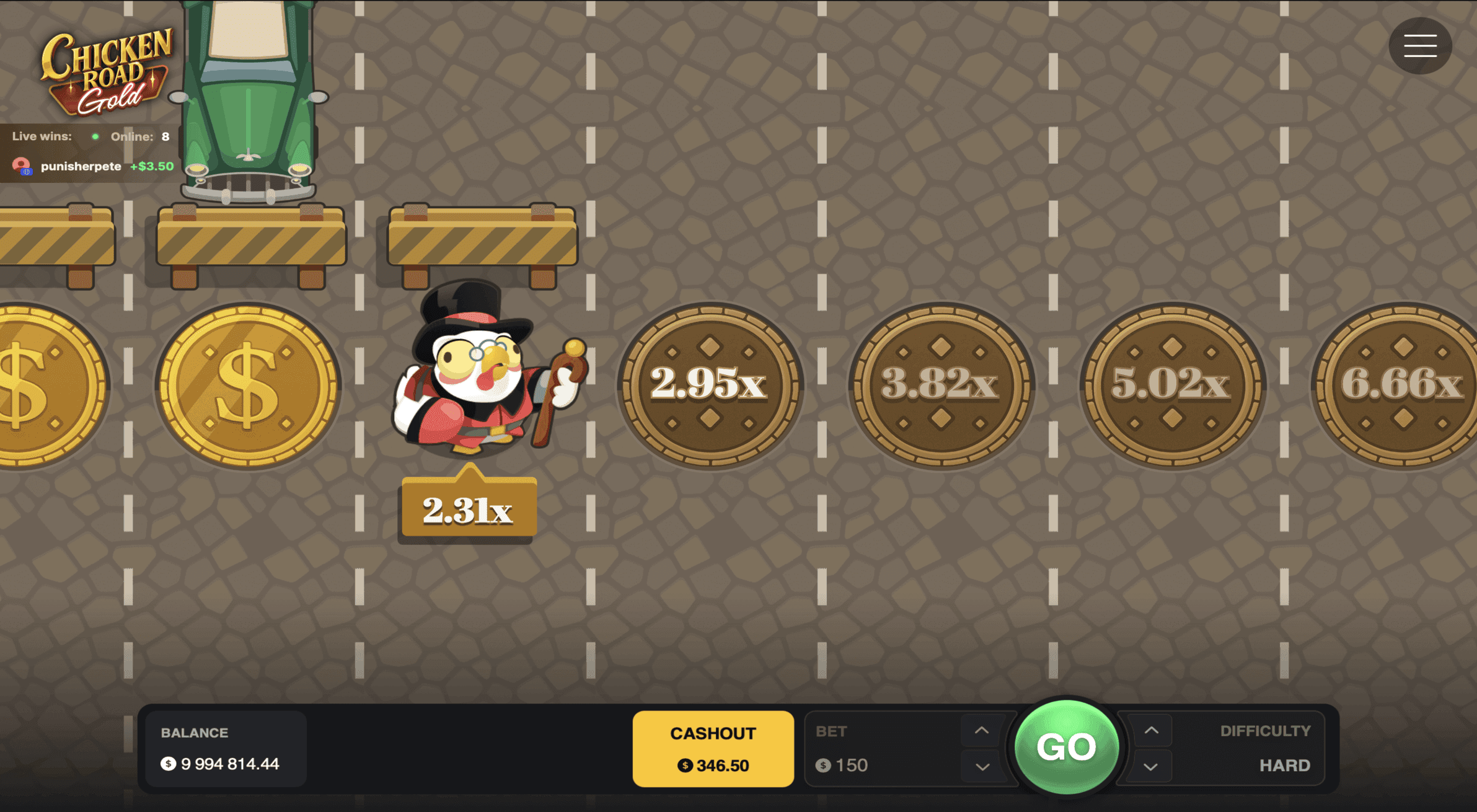 Chicken Road Gold demo preview
